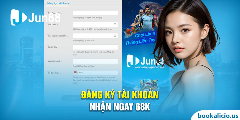 đăng ký tài khoản nhận ngay 68k